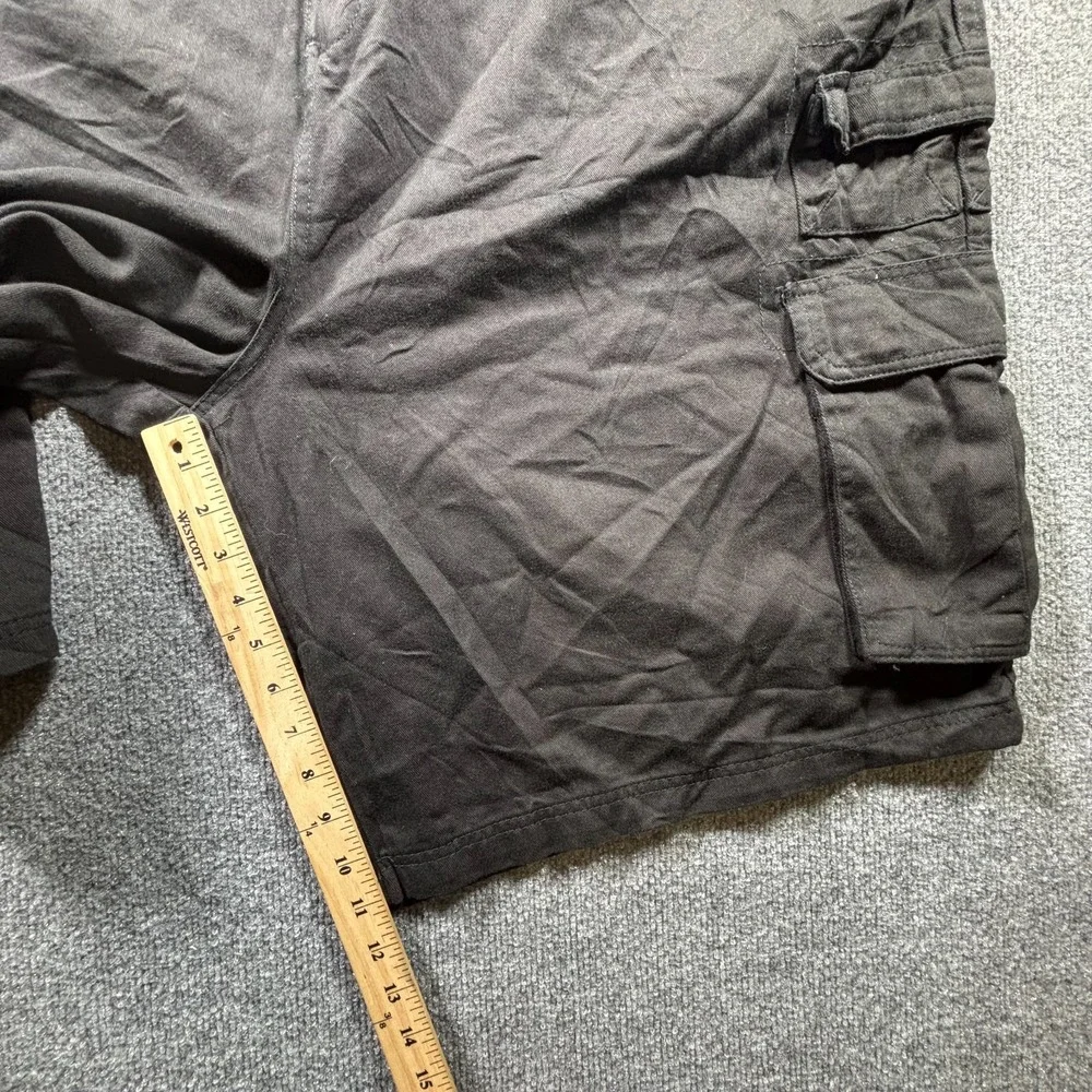 Boulder Creek Cargo Shorts Mens 56 Big Dark Gray Cotton Multi-Pocket Flat Front